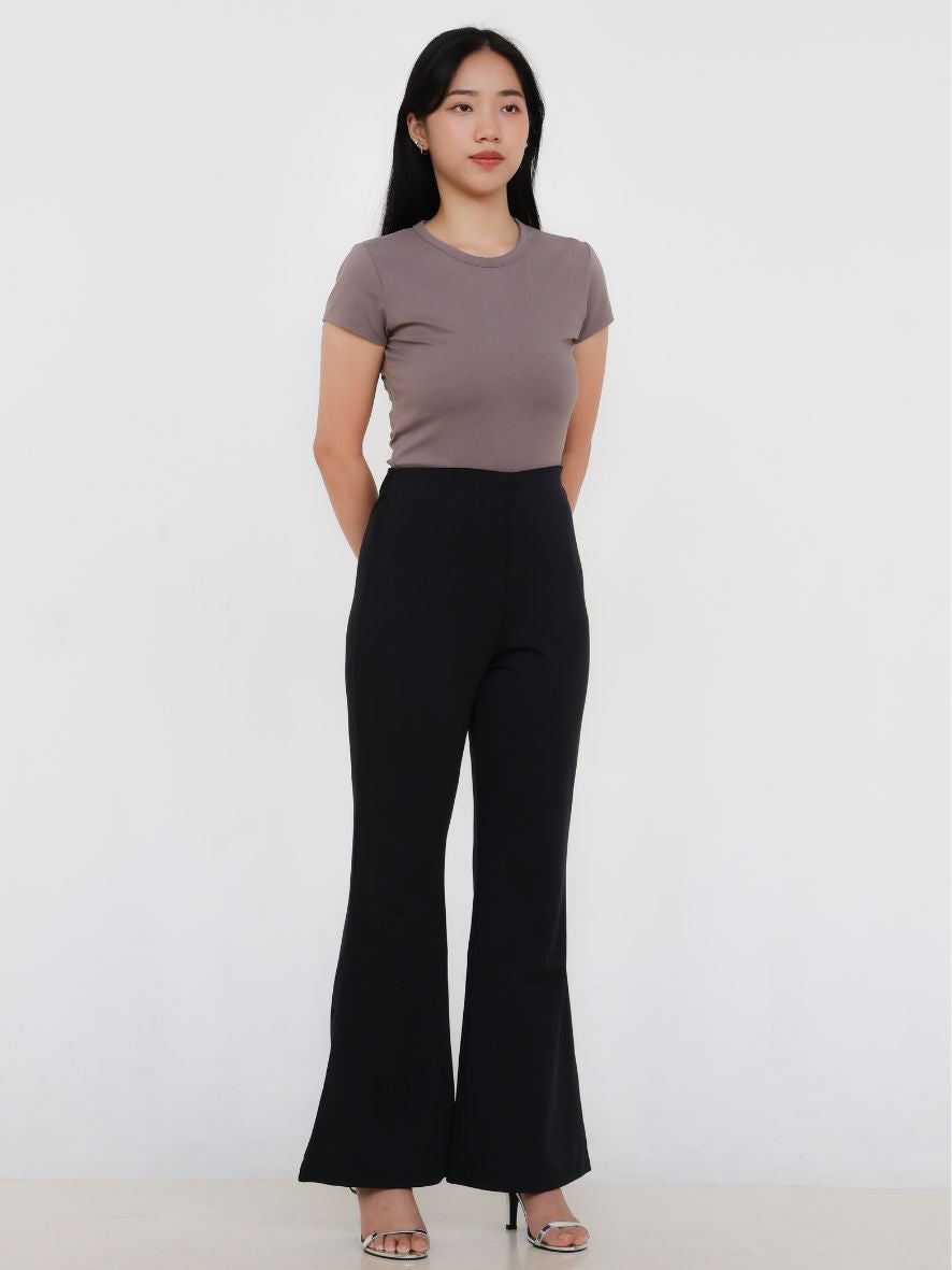 Gianna Flare Pants in Black