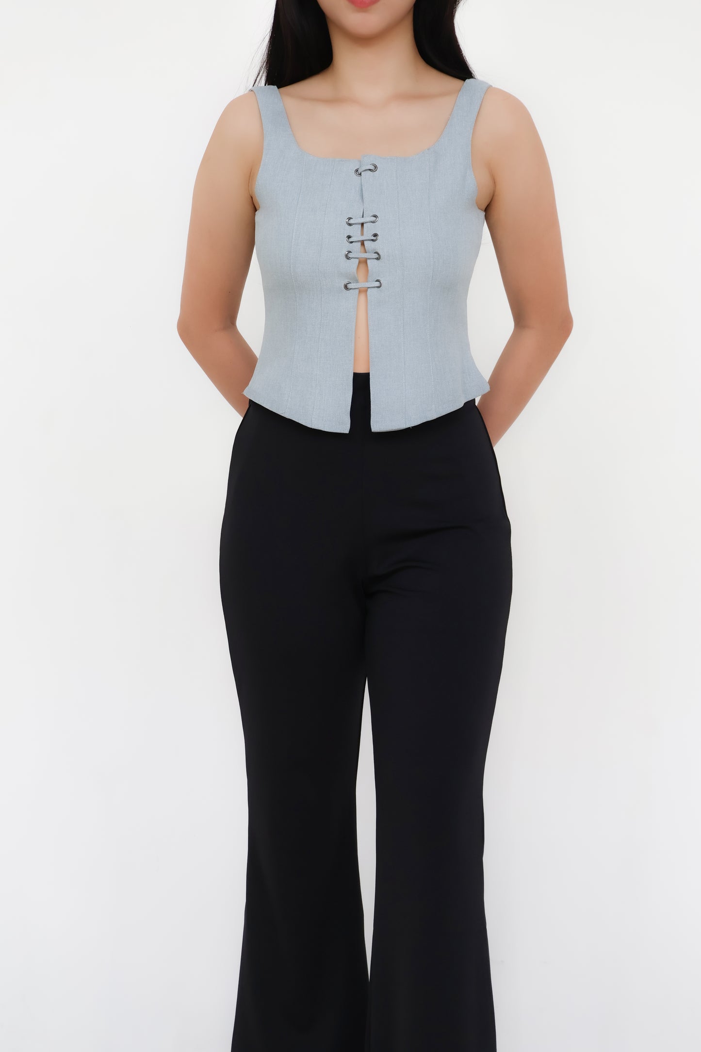 Jade Top in Sky (Powder Blue)