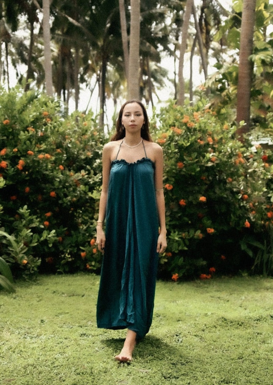 Jacaranda Dress in Emerald